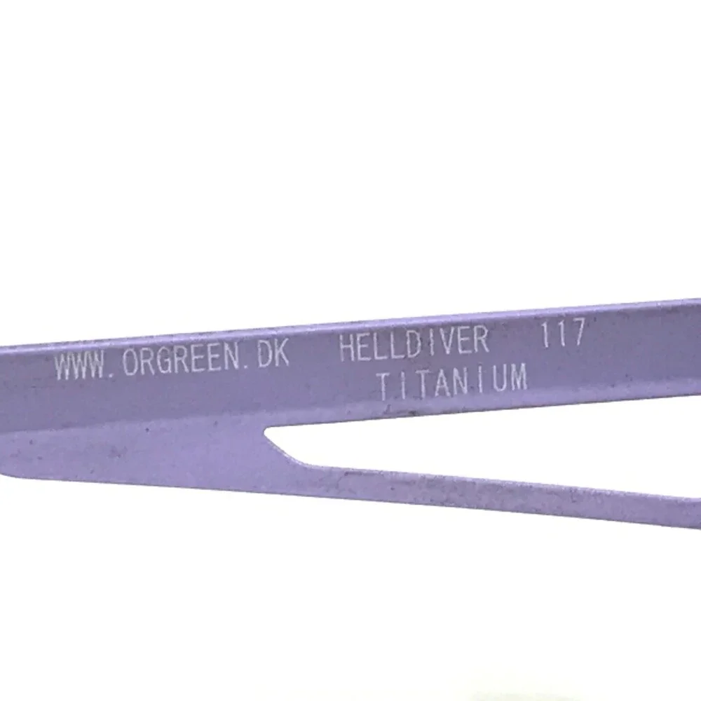 Orgreen Eyeglasses Frames HELLDIVER 117 Black Purple Rectangular 53-15-135